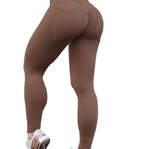 Medium coffee workout leggings